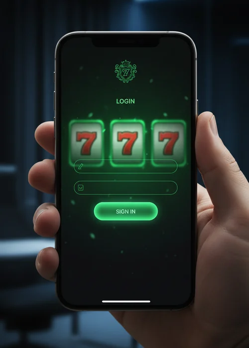 Coco Spin Casino player logging in on a mobile device, accessing their account dashboard with live game show options visible.
